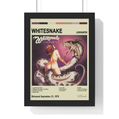 Whitesnake - Lovehunter Album Cover Poster - Poster Kingz - A5 (unframed) - Vintage - 