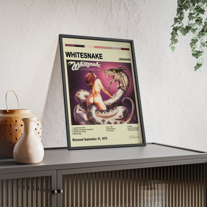 Whitesnake - Lovehunter Album Cover Poster - Poster Kingz - A5 (unframed) - White - 