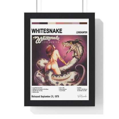 Whitesnake - Lovehunter Album Cover Poster - Poster Kingz - A5 (unframed) - White - 