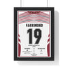 Wigan Warriors Challenge Cup 2026 Farrimond 19 framed rugby poster