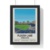 Framed Wimbledon Plough Lane poster