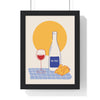 Framed Wine and Cheese Kitchen Print - Modern Wine Bar print