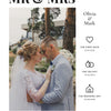 Personalised Mr & Mrs Photo Print - design detail