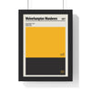 Wolverhampton Wanderers Colour Swatch Print – Wolves Club Colours Wall Art