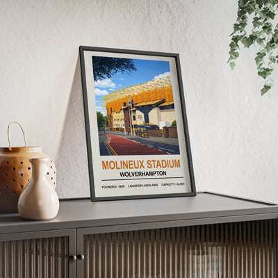 Wolverhampton Wanderers Molineux Stadium Print - Poster Kingz - A5 (unframed) 5.8 × 8.3 in - 