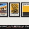 Wolverhampton Wanderers Fan Wall Set | Molineux Print, Stadium Map & Club Colours