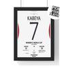Framed Women's World Cup 2025 Twickenham Print England v Canada poster