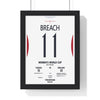 Framed Women's World Cup 2025 Twickenham Print England v Canada poster