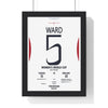 Framed Women's World Cup 2025 Twickenham Print England v Canada poster