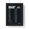 World Darts Champions print framed in a black frame, ready to hang
