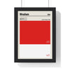 Framed Wrexham colour swatch print
