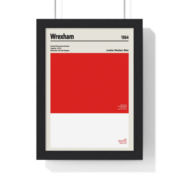 Framed Wrexham colour swatch print