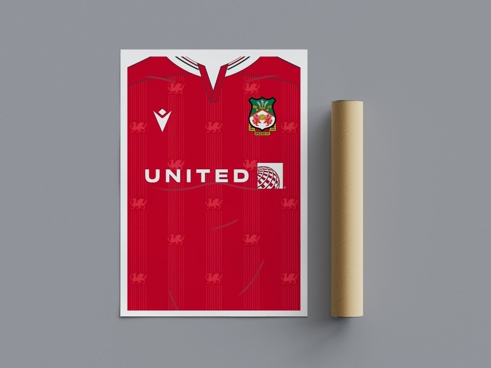 Wrexham Football Poster 23/24 Season - Poster Kingz