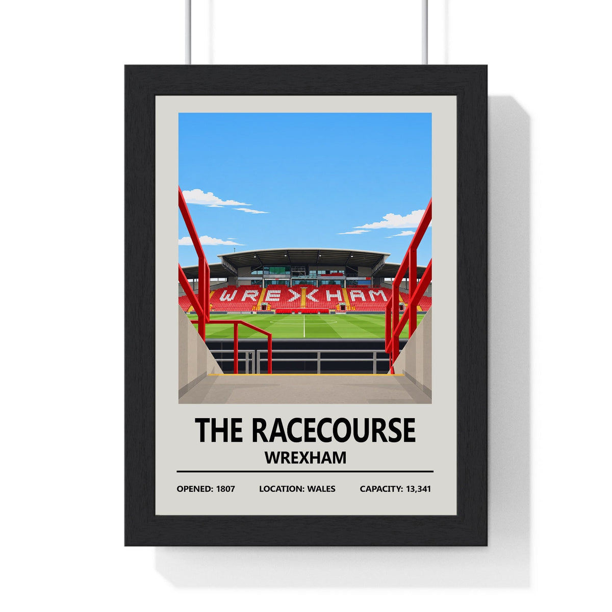 Wrexham Racecourse Inside Stadium Print | Wall Art