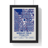 Wrigley Field Chicago Cubs MLB Stadium Map Print