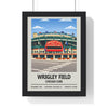 Framed Wrigley Field Chicago Cubs Print poster