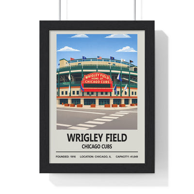 Framed Wrigley Field Chicago Cubs Print poster
