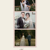 Personalised Wedding Photo Strip Print - second design