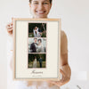 Personalised Wedding Photo Strip Print - Lifestyle - held by a smiling woman