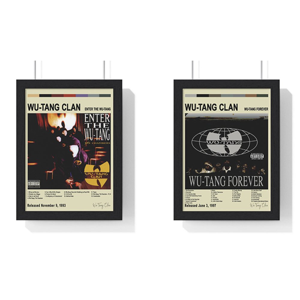 Wu - Tang Clan Album Cover Poster - Poster Kingz - A5 (unframed) - Vintage - Enter the Wu - Tang