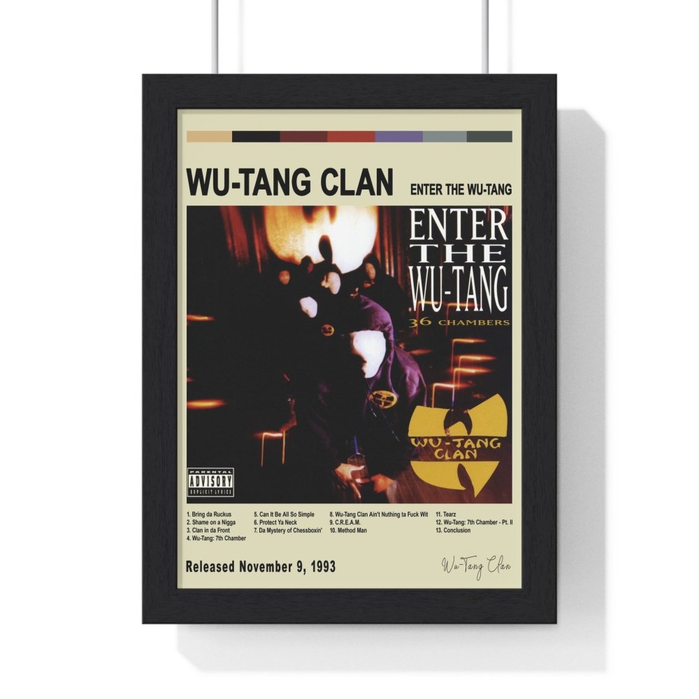 Wu-Tang Clan - Enter the Wu-Tang Album Cover Poster - A5 (unframed) /  Vintage