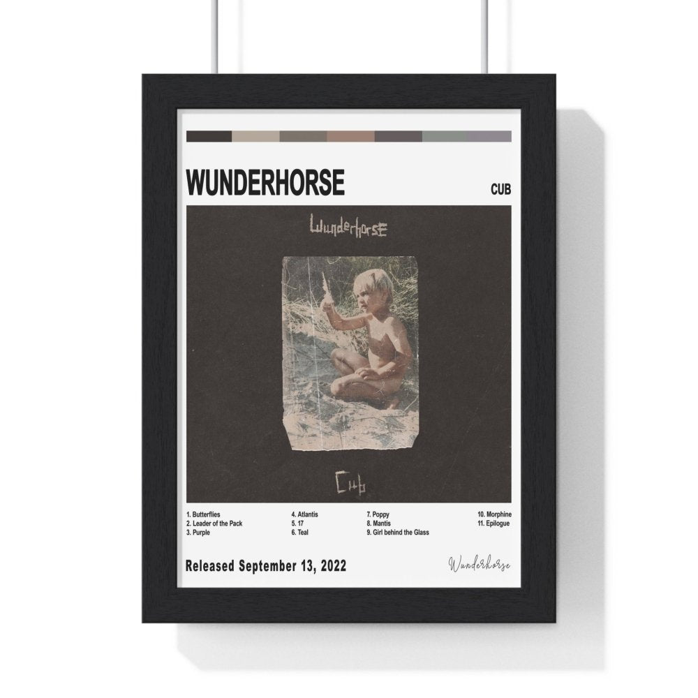 Wunderhorse Album Cover Poster - Poster Kingz - A5 (unframed) - White - Cub