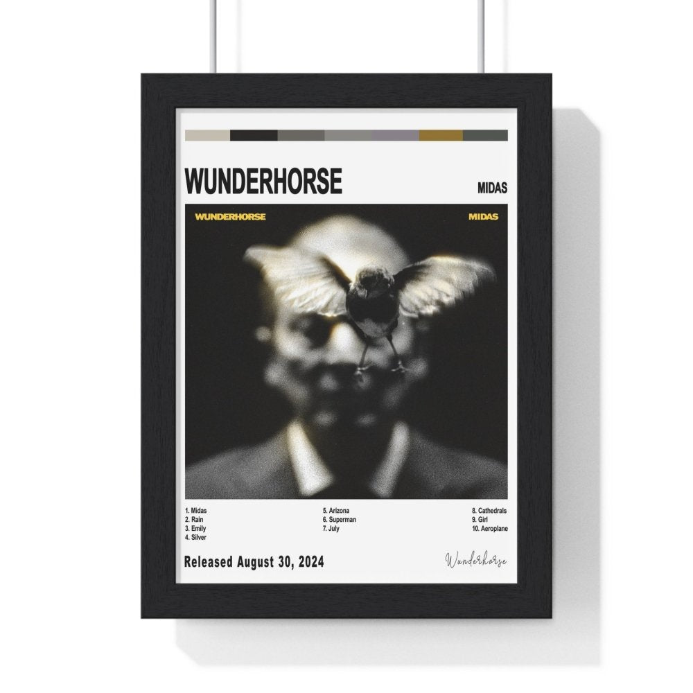 Wunderhorse Album Cover Poster - Poster Kingz - A5 (unframed) - White - Midas