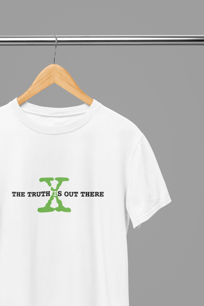 X - Files - The Truth Is Out There TV Show T-Shirt/Sweatshirt - Poster Kingz - S - White - T-Shirt