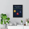 Personalised Family Christmas Bauble Print - Nanny and Grandad version on the wall
