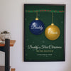 Personalised Dad's First Christmas Print - on the living room wall