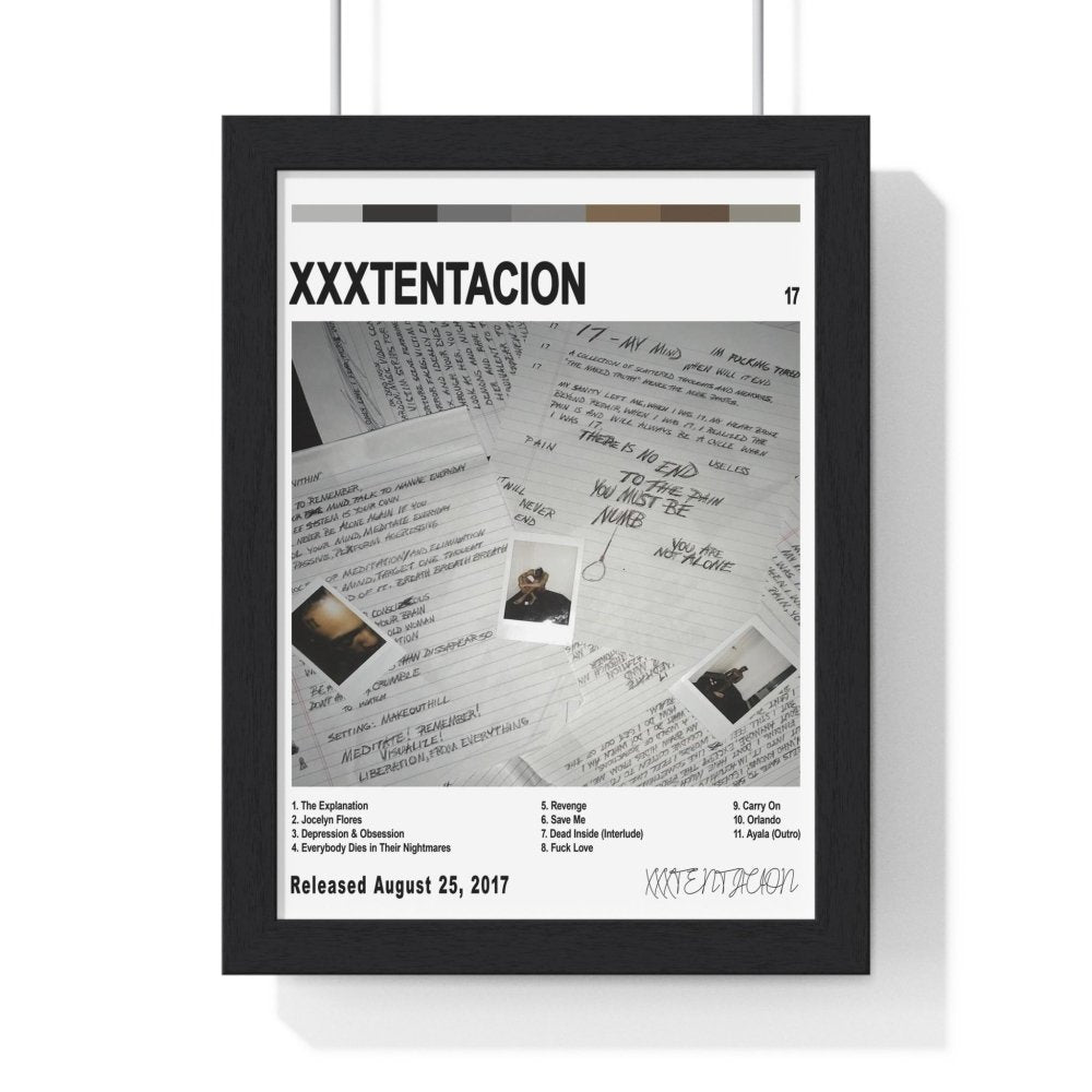 XXXTENTACION Album Cover Poster - Poster Kingz - A5 (unframed) - White - 17