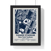 Yankee Stadium New York Yankees MLB Stadium Map Print