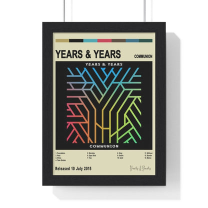 Years & Years - Communion Album Cover Poster - Poster Kingz - A5 (unframed) - Vintage - 