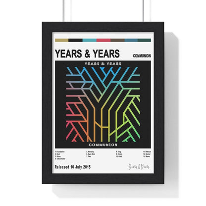 Years & Years - Communion Album Cover Poster - Poster Kingz - A5 (unframed) - White - 