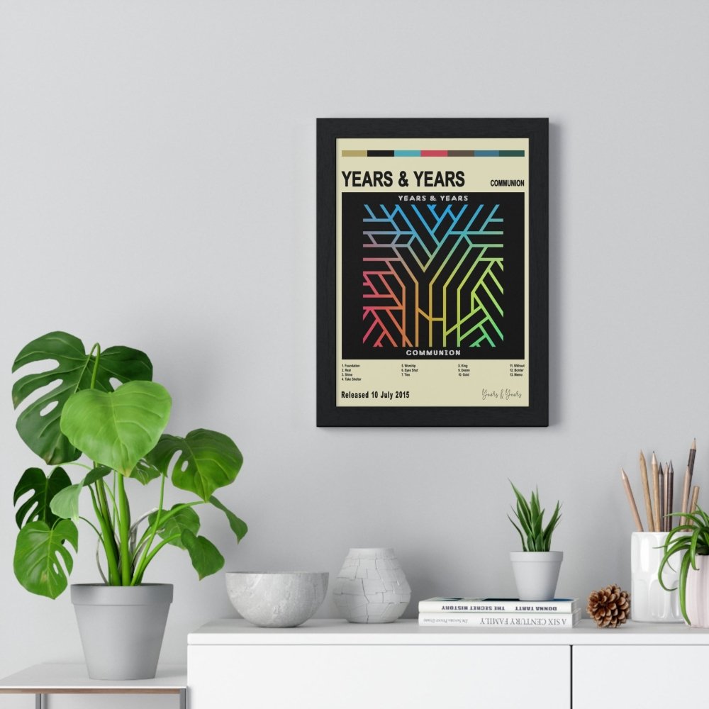 Years & Years - Communion Album Cover Poster - Poster Kingz - A5 (unframed) - White - 