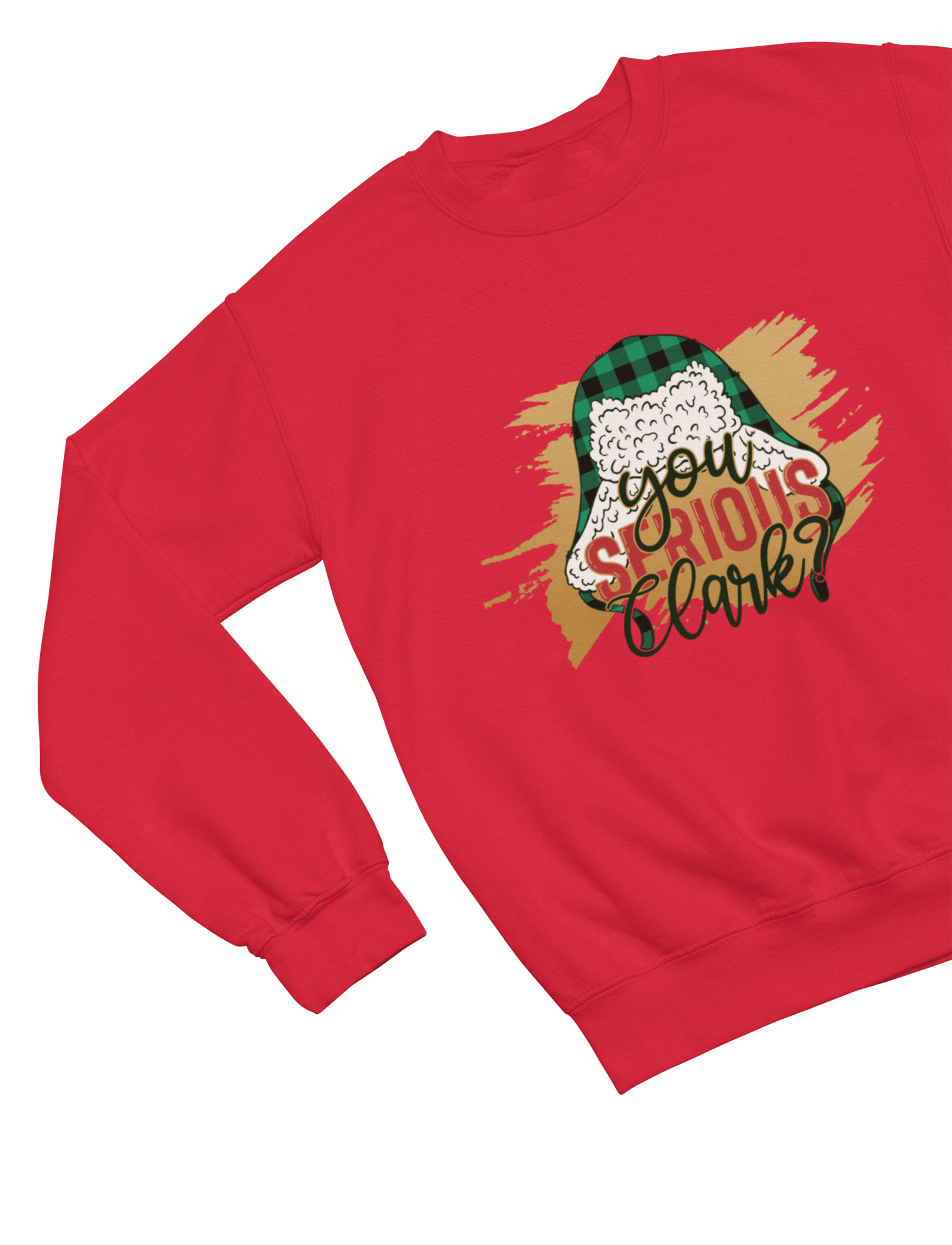 Red t-shirt with You Serious Clark Griswold Sweater Quote