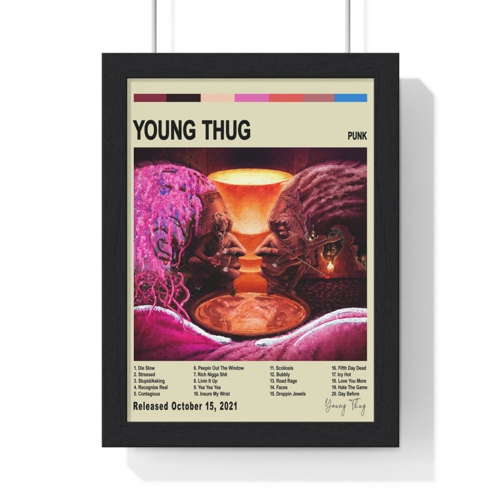 Young Thug - Punk Album Cover Poster - Poster Kingz - A5 (unframed) - Vintage - 