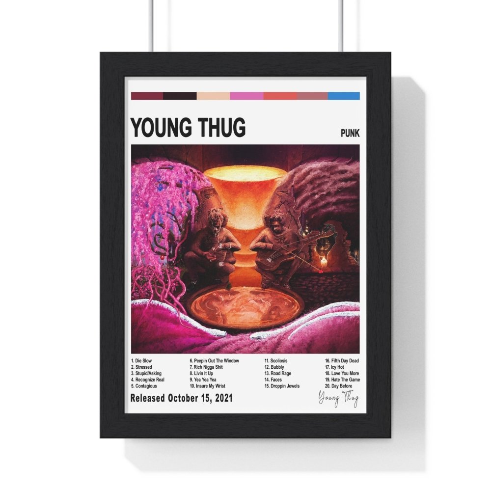 Young Thug - Punk Album Cover Poster - Poster Kingz - A5 (unframed) - White - 