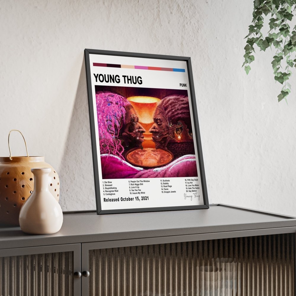 Young Thug - Punk Album Cover Poster - Poster Kingz - A5 (unframed) - White - 