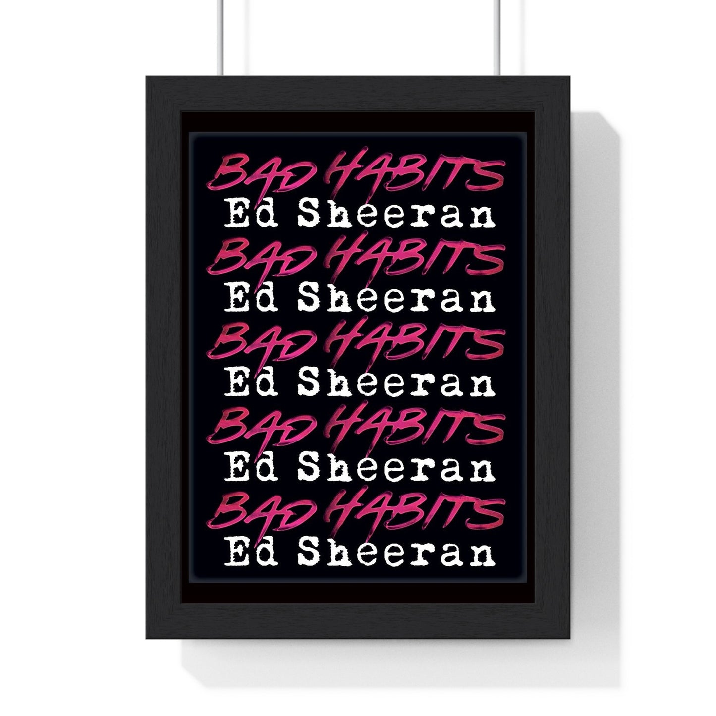 Ed Sheeran Bad Habits Framed or Unframed 30x40cm Music Poster