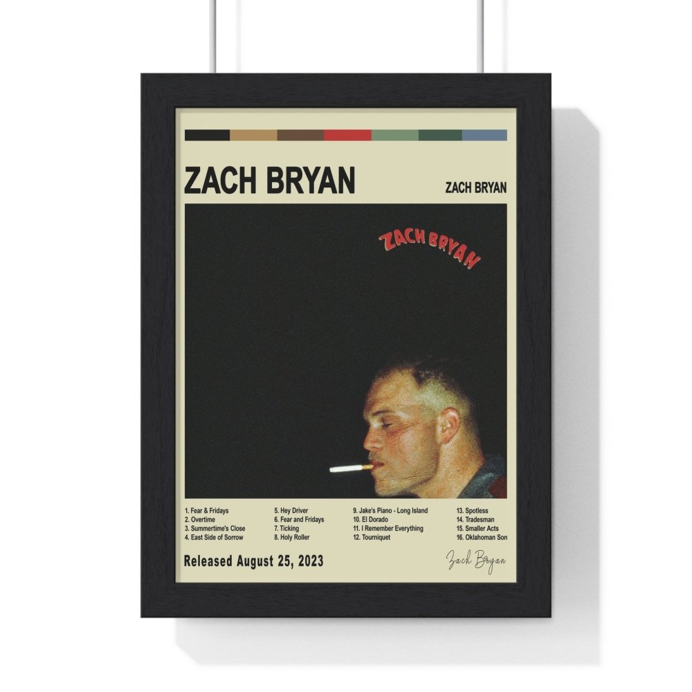 Zach Bryan Album Cover Poster - Poster Kingz - A5 (unframed) - Vintage - Zach Bryan