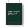 Personalised typographic song lyric poster product mockup 3