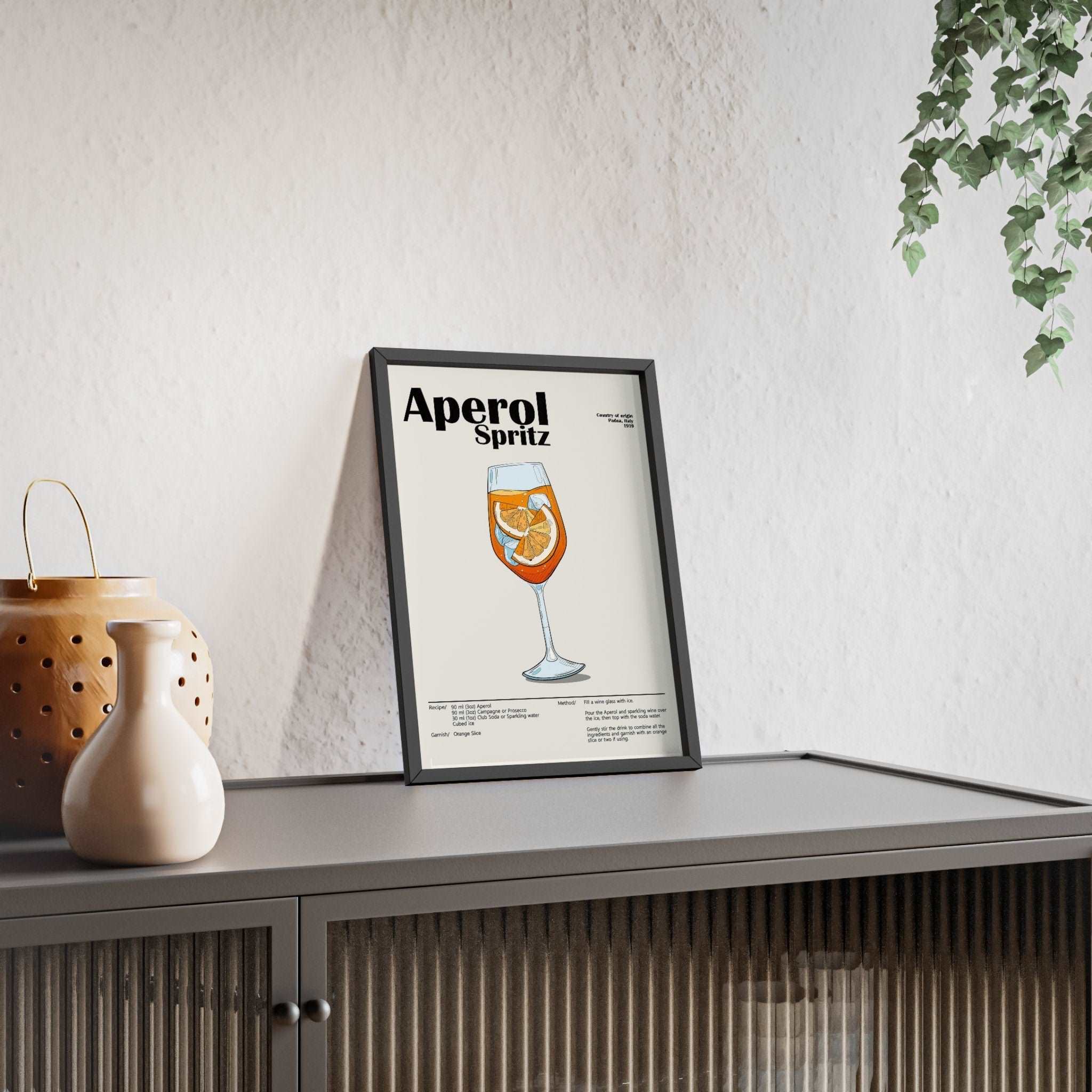 Aperol Spritz Cocktail Poster - Poster Kingz