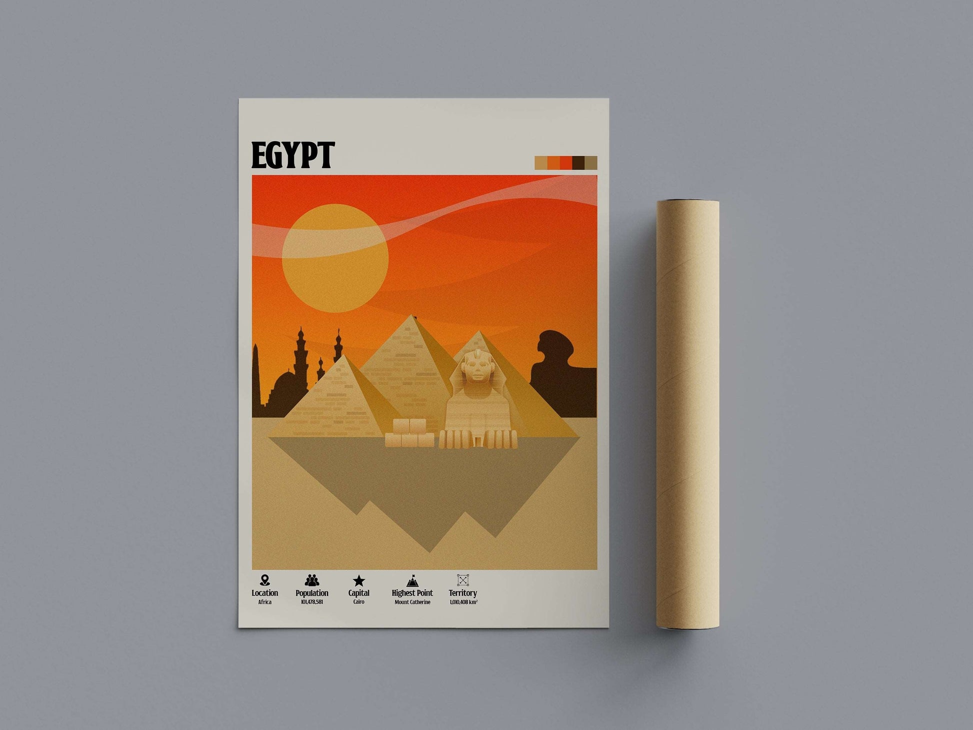 Egypt Cairo Travel Poster - Poster Kingz