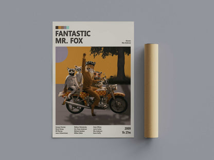 Fantastic Mr. Fox, Wes Anderson Movie Poster - Poster Kingz