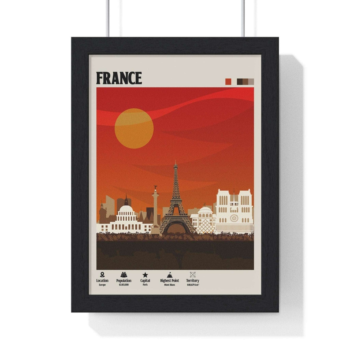 France Paris Travel Poster - Poster Kingz