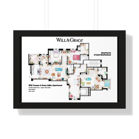 Will and Grace TV Show Apartment Floor Plan