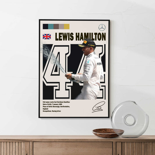Lewis Hamilton F1 Poster - Poster Kingz