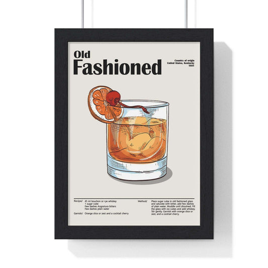 Old Fashioned Cocktail Poster - Poster Kingz