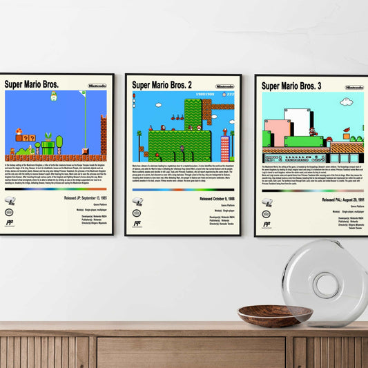 Super Mario Bros Video Game Posters - Poster Kingz